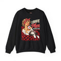 Retro cat lover sweatshirt with I Have Plans They’re at Home graphic by Groove City Co.