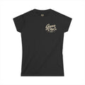 Groove City Co. women’s black vintage T-shirt with retro chest logo